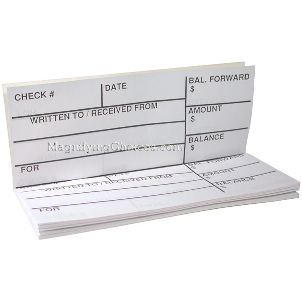 Large Print Check & Deposit Register - Click Image to Close